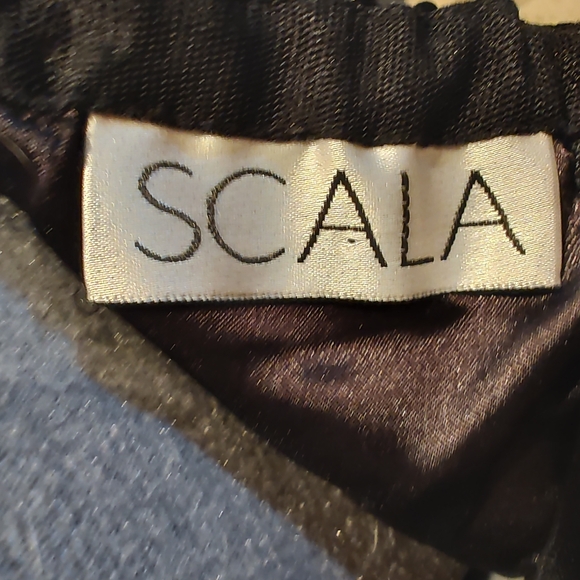 Scala Black Sequined Strapless Fit & Flare Dress - Picture 10 of 10